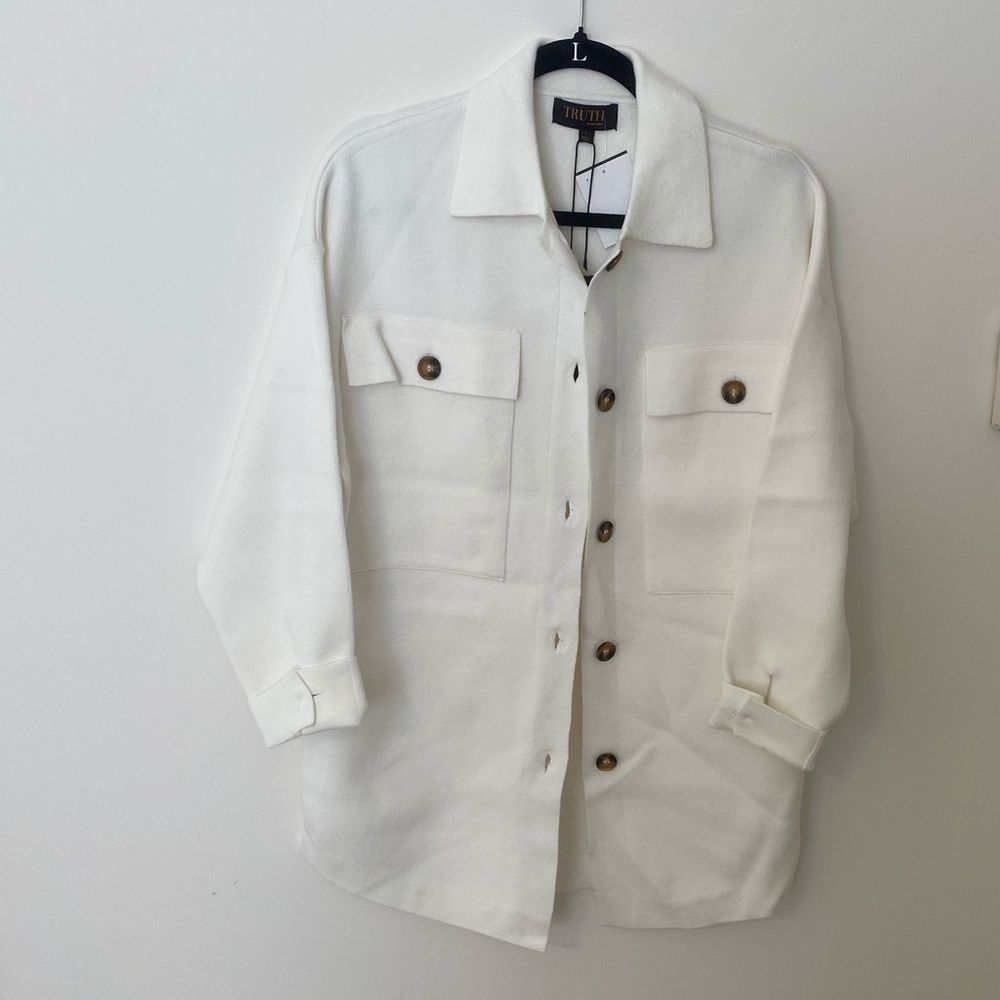 NEW Truth by Republic knit shacket size Large
